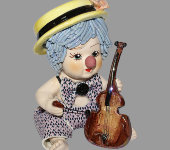 Статуэтка "Клоун - мальчик с виолончелью", Zampiva