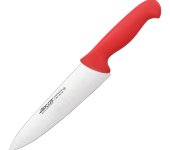 Нож кухонный "Шеф" 20 см, рукоятка - красная, Arcos