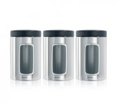 Набор контейнеров с окном для кофе, чая и сахара (3 предмета), 247286, Brabantia