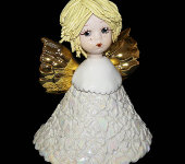 Статуэтка-колокольчик "Ангел со светлыми волосами", Zampiva