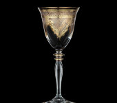 Бокал для вина, G171/1Z-45, 190 мл, набор 6 шт, стекло с позолотой, Combi