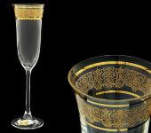 Бокал для шампанского "Флора - Ювелирный бордюр", набор 6 шт, Rona