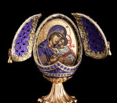 Яйцо-икона Божья матерь, кобальт, Credan S.A., 350072