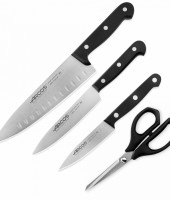 Набор ножей 3 шт + ножницы в подарок, Universal, Arcos