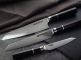 HC/OCTA-3-SET Набор кухонных ножей "поварская тройка", дамасская сталь VG10 (67 слоев), рукоять черное дерево, Octa Damascus item