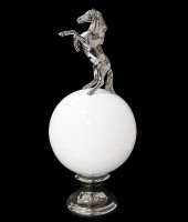 Статуэтка  "Конь на шаре", Ceramiche Dal Pra