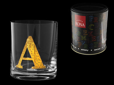 Стакан для виски (1 шт) Азбука Буква "A", Rona item
