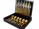 Набор столовых приборов 24/6, PICCADILLY matte gold, подарочная упаковка, Cutipol item