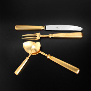 Набор столовых приборов 24/6, PICCADILLY matte gold, подарочная упаковка, Cutipol item