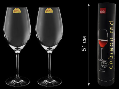 Набор бокалов для вина "Chateau red", 2 шт, Rona item