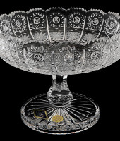 Салатник на ножке 20.5 см, хрусталь, Aurum Crystal s.r.o.