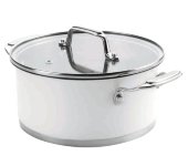 Кастрюля с крышкой 4.2л "Cookware White", Lacor Кастрюля с крышкой 4.2л "Cookware White", Lacor
