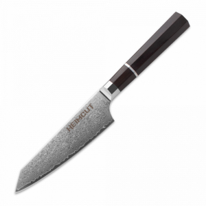 HC/OCTA-KI-16 Нож кухонный, Kiritsuke 15 см, дамасская сталь VG10 (67 слоев), рукоять черное дерево (DCK-EK6) item