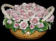 Декоративная корзина с розами, Artigiano Capodimonte item