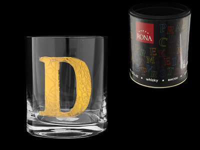 Стакан для виски (1 шт) Азбука Буква "D", Rona item