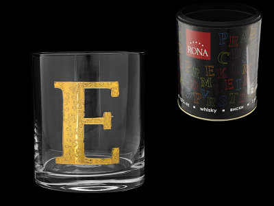 Стакан для виски (1 шт) Азбука Буква "E", Rona item