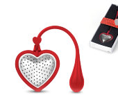 Ситечко для заваривания чая TEA HEART RED, красный Ситечко для заваривания чая TEA HEART RED, красный