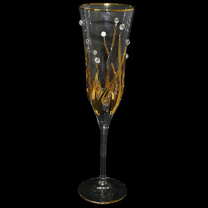 Набор бокалов для шампанского "Пламя" (6 шт.), Precious Cre Art 26 item