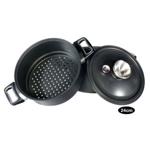 Пароварка алюминиевая с антипригарным покрытием, 24 см, AMT item