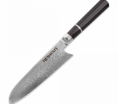 HC/OCTA-SA-18 Нож кухонный, Santoku 18 см, дамасская сталь VG10 (67 слоев), рукоять черное дерево (DSK-EK) HC/OCTA-SA-18 Нож кухонный, Santoku 18 см, дамасская сталь VG10 (67 слоев), рукоять черное дерево (DSK-EK)