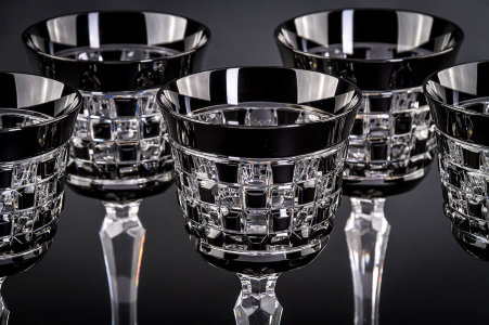 Бокалы для красного вина "Чёрный бриллиант", набор 6 шт, Cristallerie DE Montbronn item