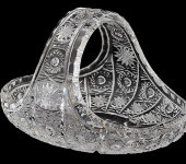 Корзинка низкая 23 см, хрусталь, Aurum Crystal s.r.o.