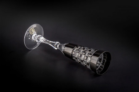 Бокалы для шампанского "Чёрный бриллиант", набор 6 шт, Cristallerie DE Montbronn item