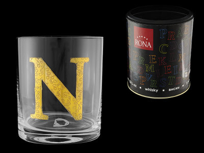 Стакан для виски (1 шт) Азбука Буква "N", Rona item