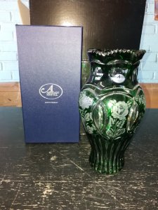 Ваза "Симфония", изумруд, 9020/32, Arnstadt Kristall item