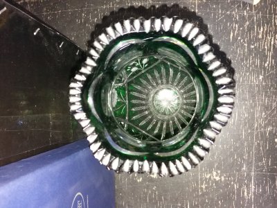 Ваза "Симфония", изумруд, 9020/32, Arnstadt Kristall item