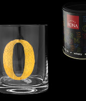 Стакан для виски (1 шт) Азбука Буква "O", Rona
