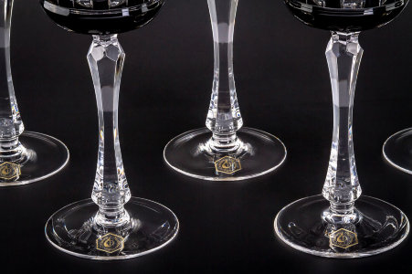Бокалы для воды "Чёрный бриллиант", набор 6 шт, Cristallerie DE Montbronn item