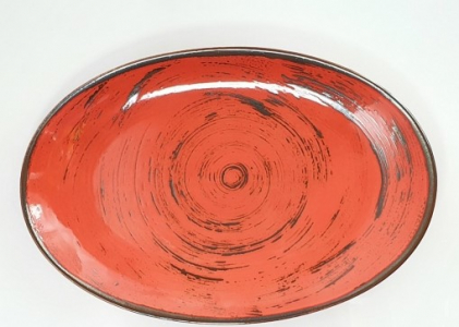 Блюдо овальное 31 см, "Alumina Nostalgia Red", PORCELANA BOGUCICE item