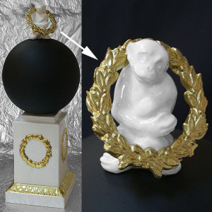 Статуэтка "Обезьяна на колонне", Ceramiche Dal Pra item
