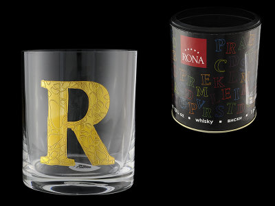 Стакан для виски (1 шт) Азбука Буква "R", Rona item