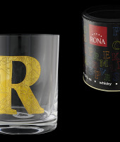 Стакан для виски (1 шт) Азбука Буква "R", Rona