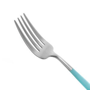 Набор столовых приборов 24/6, с бирюзовыми ручками "GOA matte turquoise", Cutipol item