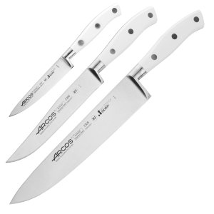Набор из 3-х ножей с черной подставкой, Riviera Blanca, Arcos item