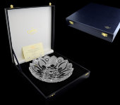 Конфетница LUX 25 см, хрусталь, Aurum Crystal