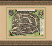 Карта Москвы - Иоанн Филипп Абелин Готфрид, 1610 г. Карта Москвы - Иоанн Филипп Абелин Готфрид, 1610 г.