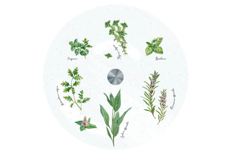 Блюдо стеклянное (вращающееся) Herbarium в подарочной упаковке item