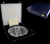Конфетница LUX 25 см, хрусталь, Aurum Crystal