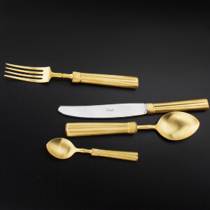 Набор столовых приборов 24/6, матовая позолота, FONTAINEBLEAU Gold Brushed, Cutipol item