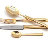 Набор столовых приборов 72/12 "Carre Gold", Cutipol