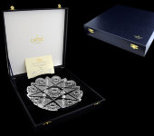 Конфетница LUX 25 см, хрусталь, Aurum Crystal