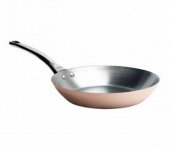 Сковорода с ручкой из чугуна, 26 см., Классическая медь, De Buyer