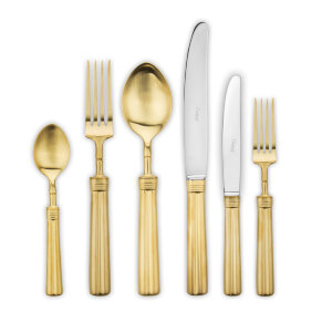 Набор столовых приборов 72/12, матовая позолота, FONTAINEBLEAU Gold Brushed, Cutipol item