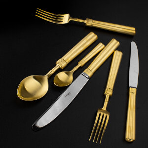 Набор столовых приборов 72/12, матовая позолота, FONTAINEBLEAU Gold Brushed, Cutipol item