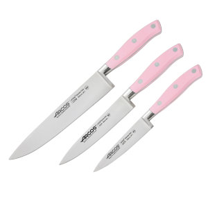 Набор из 3-х ножей с черной подставкой, Riviera Rose, Arcos item