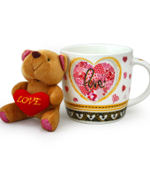 Набор кружка Love и мишка, АККУ